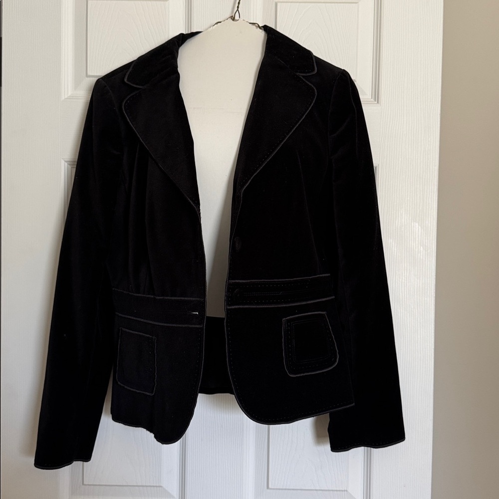 Ann Taylor Black Velvet Women's Suit Jacket